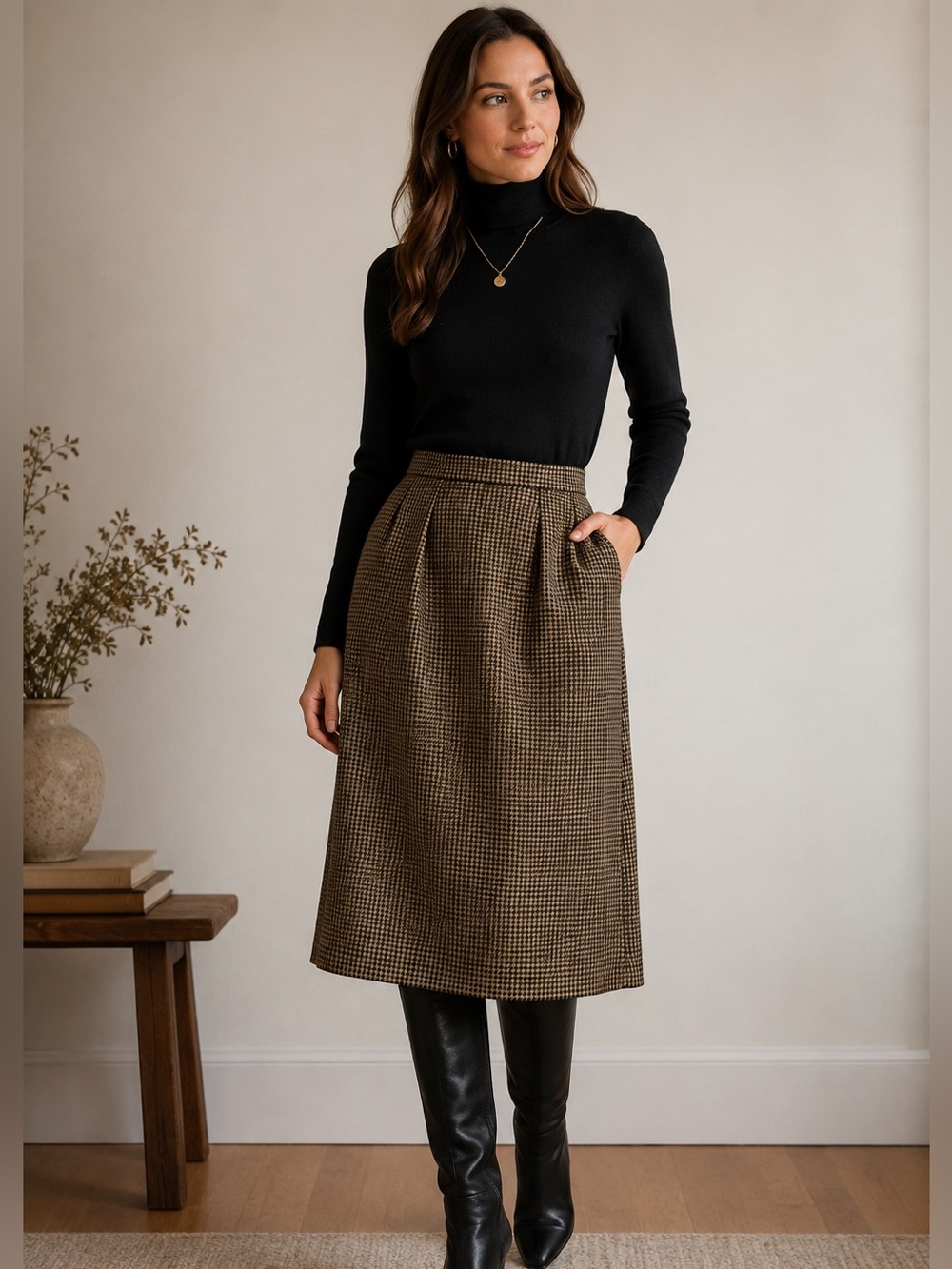 Vintage Pendleton Wool Lined Skirt Size 16